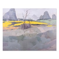 Oriental Impressionist Oil On Canvas