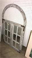 ARCHED MIRRORED WINDOW WALL ART