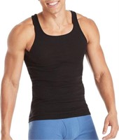 Fruit of the Loom Men's XXL Tank Undershirt, Black