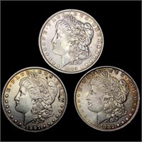 [3] Morgan Silver Dollars [1882, 1889, 1897]