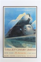 New York Central System Ragan Advertising Poster