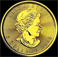 2018 Canada 1/10oz Gold $5 SUPERB GEM BU
