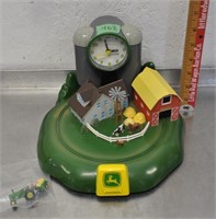 John Deere animated clock AS IS, see notes