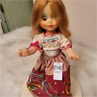 Vtg Rubber International Doll 13"