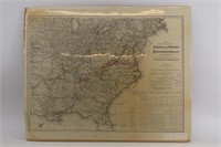 1881 Map Of Norfolk & Western And Shenandoah Valle