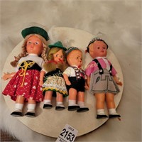 4 Vtg  Nations German Dolls