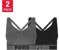 Puma Women’s Convertible Sports Bra, 2-pack, Size