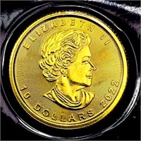 2022 Canada 1/2oz Gold $10 SUPERB GEM BU