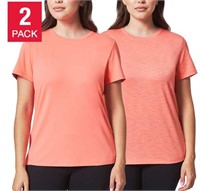 Mondetta Women's Active Tee, 2-pack, XXL, Pink