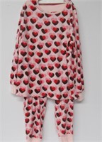Kate Spade Women's 2 piece Pajamas, Pink/Hearts,