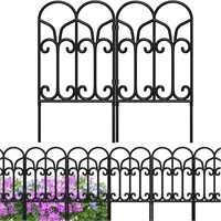 10 Panels Decorative Garden Fences 22in(H)×10ft