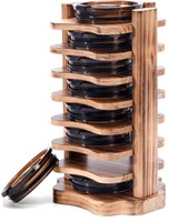Lid Storage Wooden Tumbler