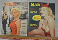 Vintage men's magazines, see notes