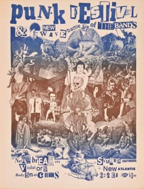 Punk Festival Poster by Rick Turner