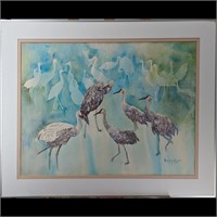 Signed And Dated Florida Artist Mary Jo Weale Wate