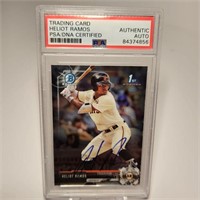 Heliot Ramos Autographed/Signed 2017 Bowman