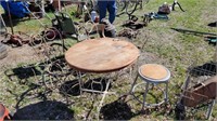 Ice Cream Table Set with Chairs, (2) Chairs