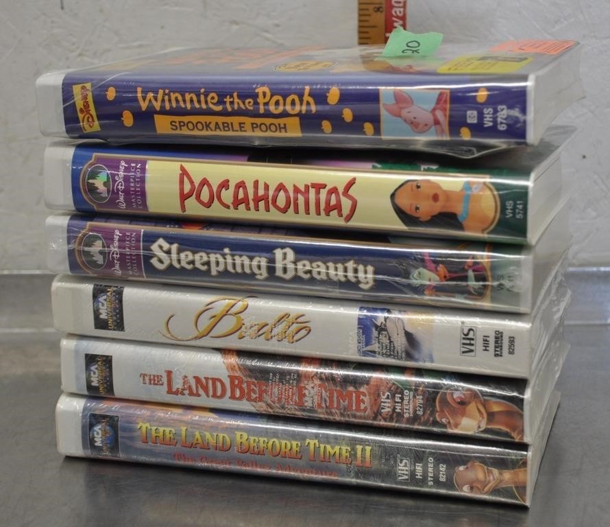 Disney VHS movies, all but 1 are sealed