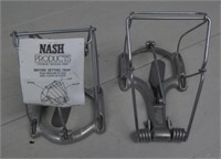 (2) Nash mole traps.