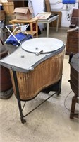 EAST ANTIQUE METAL WASHING MACHINE