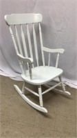 NW) SOLID WOOD ROCKER, PAINTED WHITE, could be