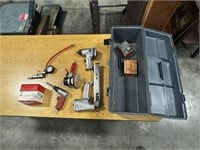 AIR STAPLER, CHISEL, SANDER, IMPACT, TOOL BOX