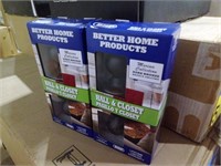 (2) Better Home Hall & Closet Door Knob Sets