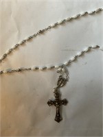 Sterling silver antique rosary