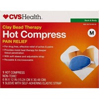 3PK CVS Health Clay Bead Therapy Hot Compress