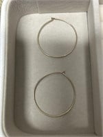 10k Gold Hoops Unmarked But Tested