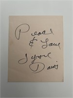 Tyrone Davis Peace & Love original signature