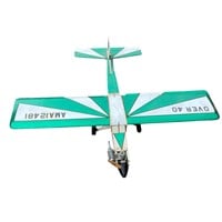 LARGE GAS POWERED MODEL AIRPLANE GREEN WHITE