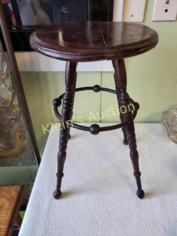 Victorian antique stick & ball Childs Stool Plant