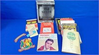 Book Lot & More Silver Marks, Elvis Record