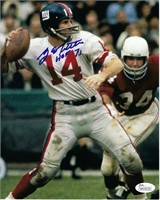 Y.A. Tittle signed photo