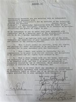 Sly and the Family Stone signed contract