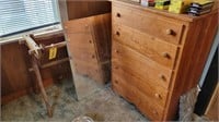 Wood Dresser, Saddle Rack, Mirror