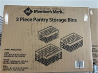 MM 3 pc pantry storage bins