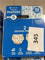 MM diapers size 6 150ct