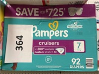 Pamkpers 92 diapers size 7