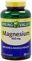 Spring Valley Magnesium 400 Mg, 250 Tablets?