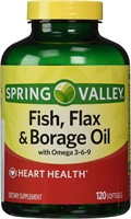 Spring Valley Fish, Flax & Borage Oil 120 softgels