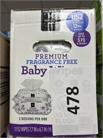 MM baby wipes 1152 ct