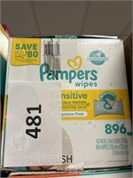 Pampers wipes 896 ct
