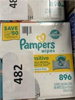 Pampers wipes 896 ct