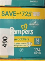 Pampers Newborn 174 diapers