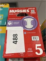 Huggies 132 diapers size 5