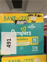 Pampers Newborn 174 diapers