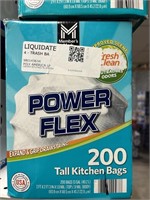 MM power flex tall kitchen bags 200ct