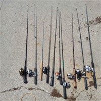 T1 11Pcs Lashless Fishing poles Zebco johnson